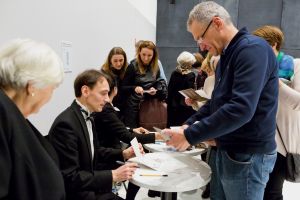 1275th Liszt Evening, National Forum of Music in Wroclaw 11st Dec 2017. <br>  Alexey Komarov after the concert gave autographs to enthusiastic audiences for a long time. Photo by Andrzej Solnica.